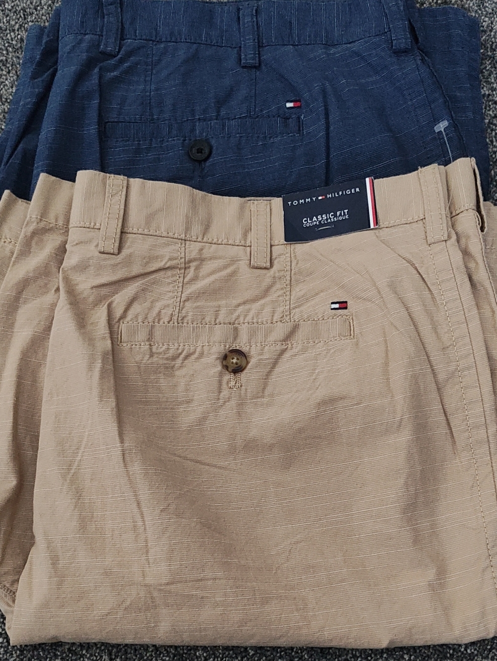 Tommy Hilfiger Men's Shorts in Navy & Beige